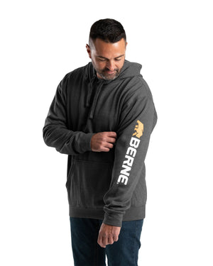 Berne Men's Tall Signature Sleeve Hooded Pullover - Side