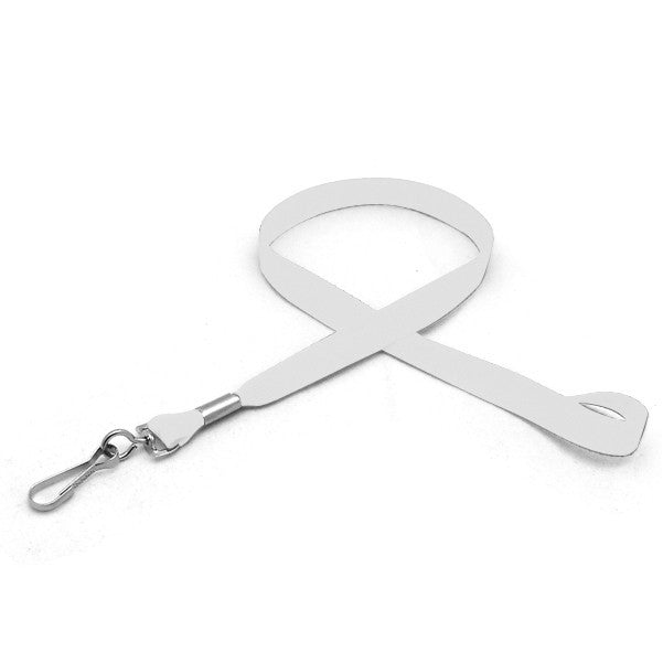 1/2" BEST Value Lanyard - White