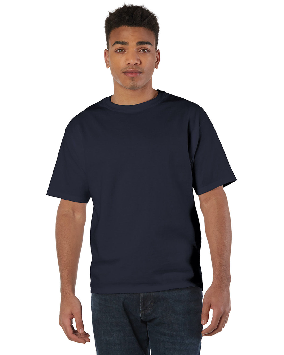 Champion Adult Heritage Jersey T-Shirt - Navy