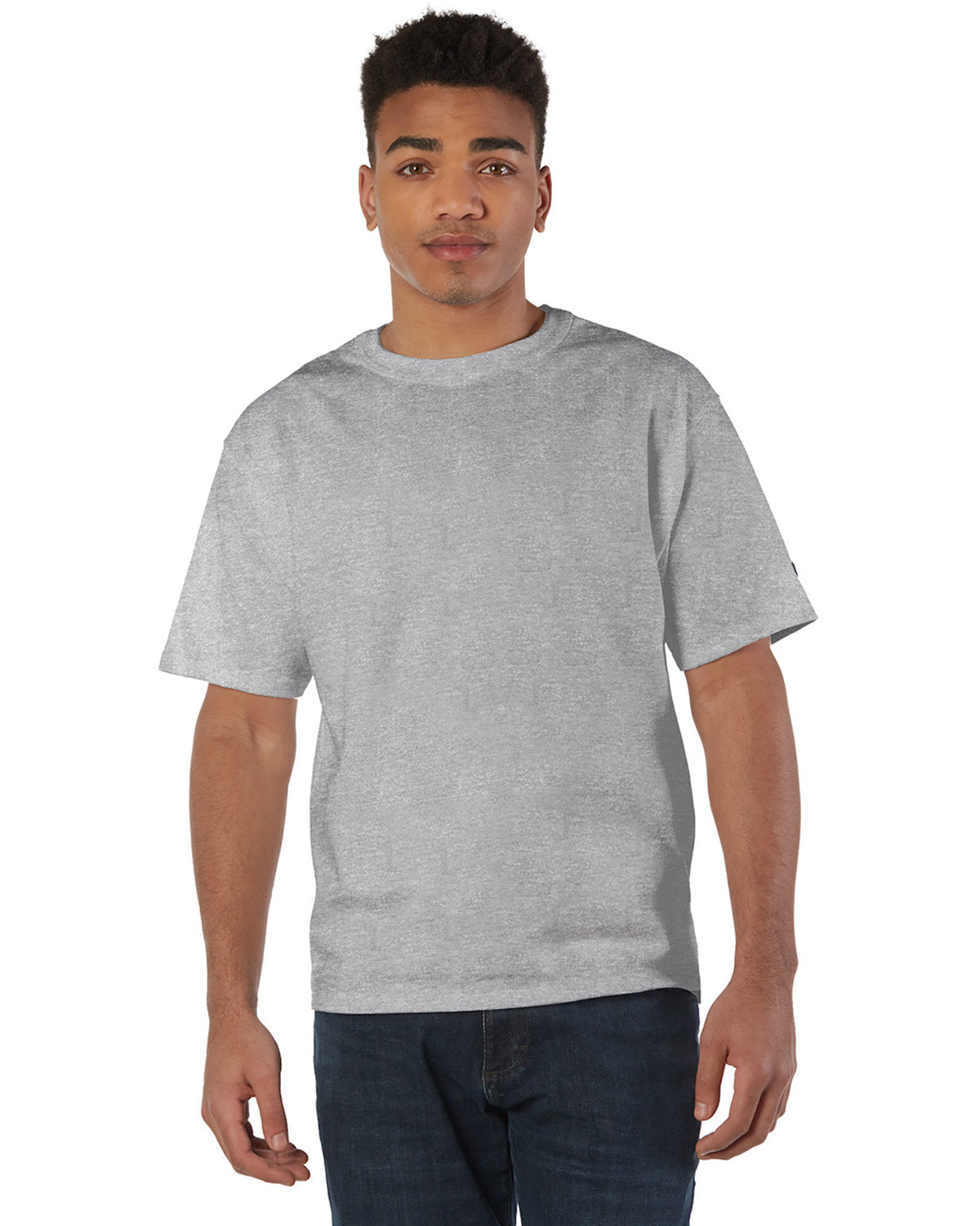 Champion Adult Heritage Jersey T-Shirt - Oxford Grey
