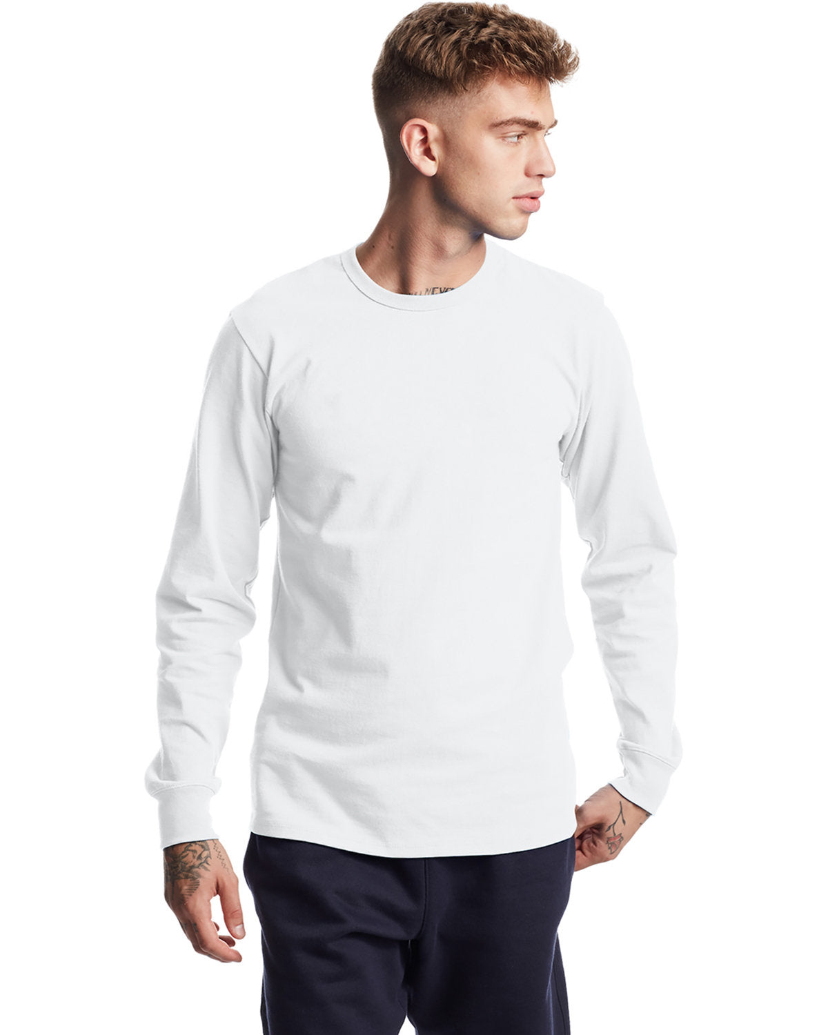 Champion Unisex Heritage Long-Sleeve T-Shirt - White