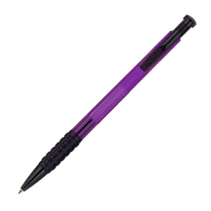 Tempo Plastic Click-Action Ball Point Pen - Purple