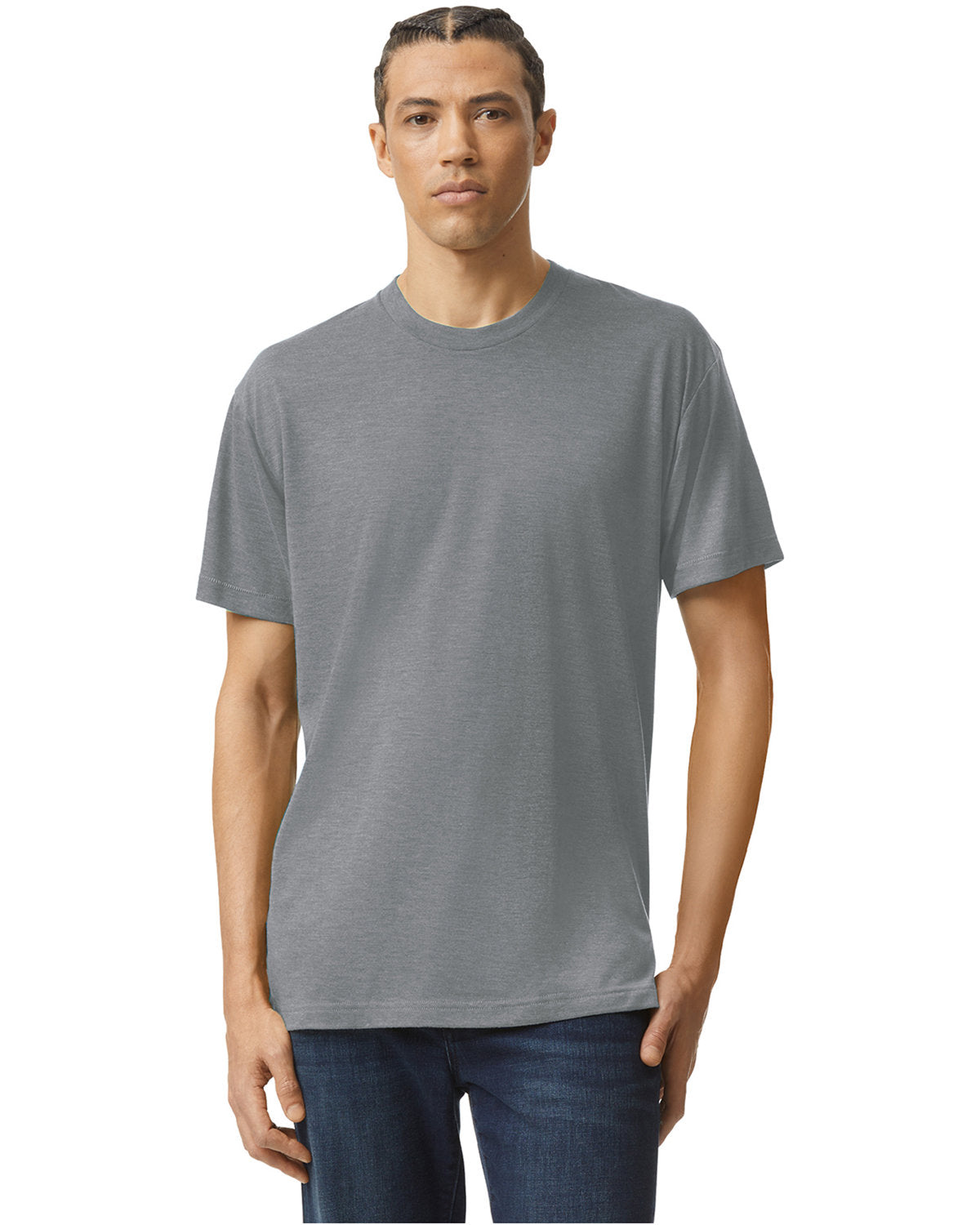 American Apparel Unisex Triblend Short-Sleeve Track T-Shirt - Shirt