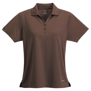 Women's MORENO Short Sleeve Performance Polo - Mocha