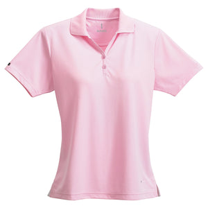 Women's MORENO Short Sleeve Performance Polo - Pink Zircon