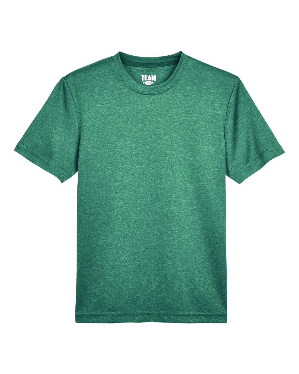 Team 365 Youth Sonic Heather Performance T-Shirt - Sport Forest Heather