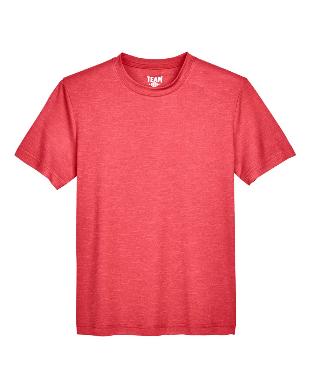 Team 365 Youth Sonic Heather Performance T-Shirt - Sport Red Heather
