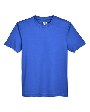 Team 365 Youth Sonic Heather Performance T-Shirt - Sport Royal Heather