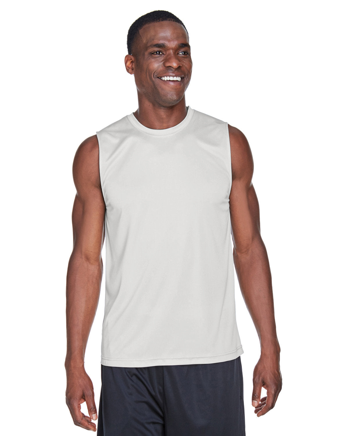 Team 365 Men's Zone Performance Muscle T-Shirt - Sport Silver