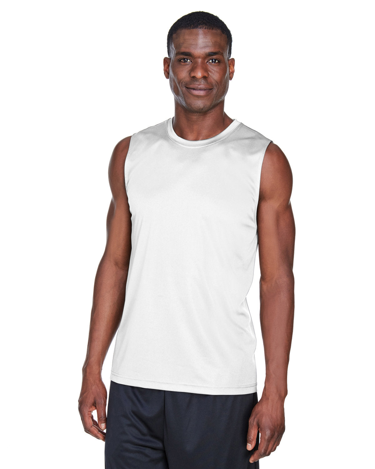 Team 365 Men's Zone Performance Muscle T-Shirt - White