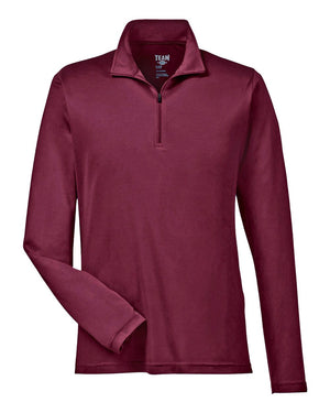 Team 365 Men's Zone Performance Quarter-Zip - Sport Maroon