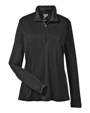 Team 365 Ladies Zone Performance Quarter-Zip - Black