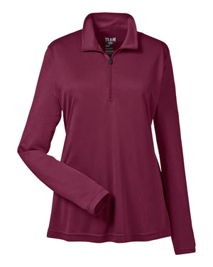 Team 365 Ladies Zone Performance Quarter-Zip - Sport Maroon