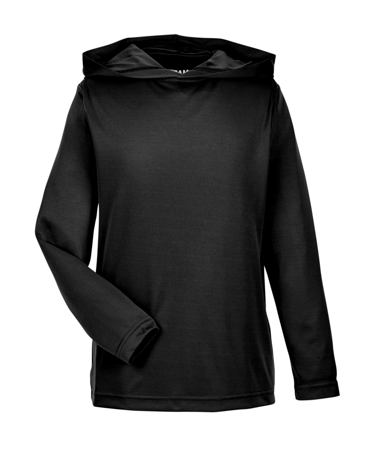 Team 365 Youth Zone Performance Hooded T-Shirt - Black