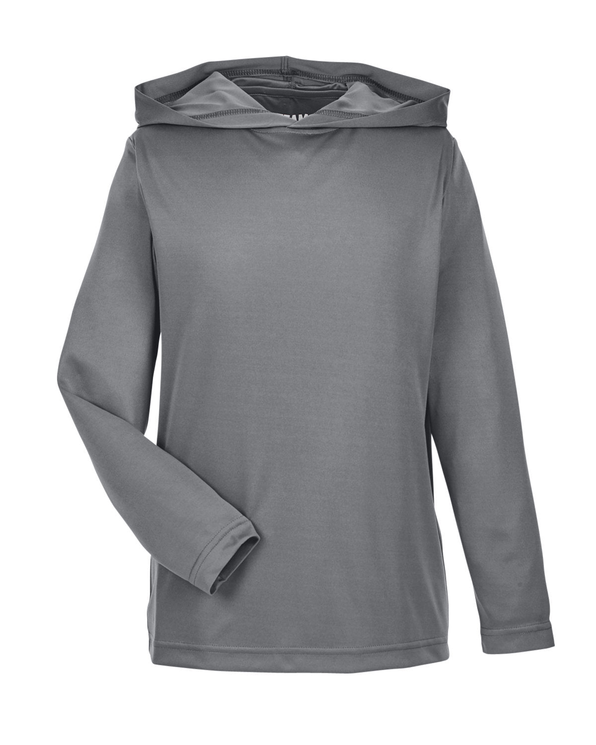 Team 365 Youth Zone Performance Hooded T-Shirt - Sport Graphite