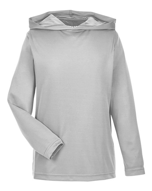 Team 365 Youth Zone Performance Hooded T-Shirt - Sport Silver