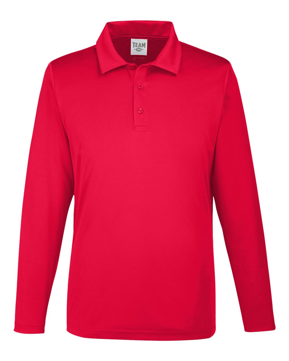 Team 365 Men's Zone Performance Long Sleeve Polo - Sport Red