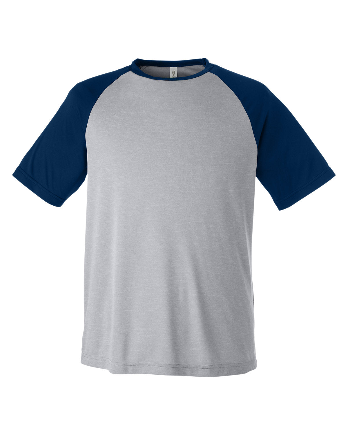 Team 365 Unisex Zone Colorblock Raglan T-Shirt - Ath Ht/Sp Dk Nv