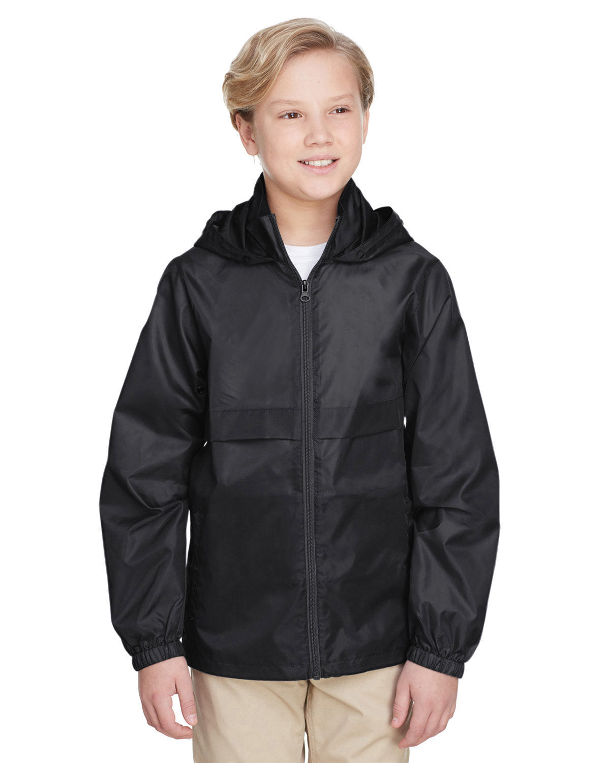 Team 365 Youth Zone Protect Lightweight Jacket - Front