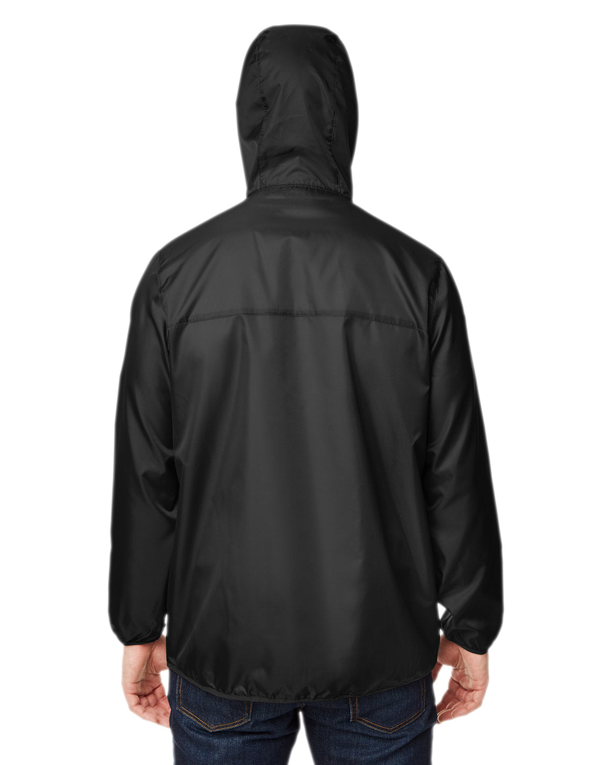 Team 365 Adult Zone Protect Packable Anorak Jacket - Back