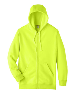 Team 365 Men's Zone HydroSport™ Heavyweight Full-Zip Hooded Sweatshirt - Safety Yellow