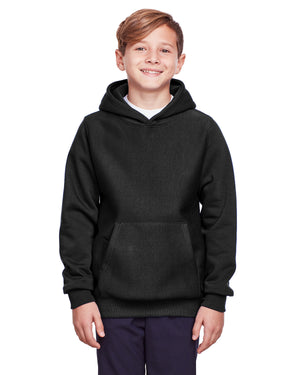 Team 365 Youth Zone HydroSport™ Heavyweight Pullover Hooded Sweatshirt - Black