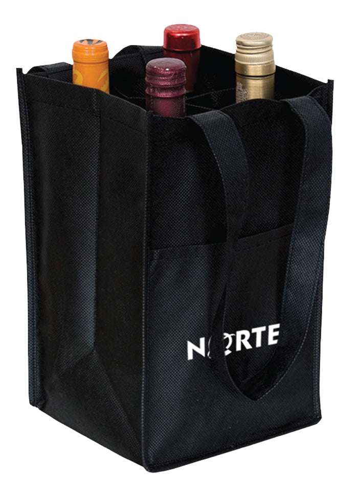 4 Bottle Non-Woven Wine Tote Bag
